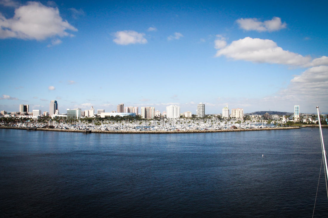 Long Beach, California skyline and waterfront