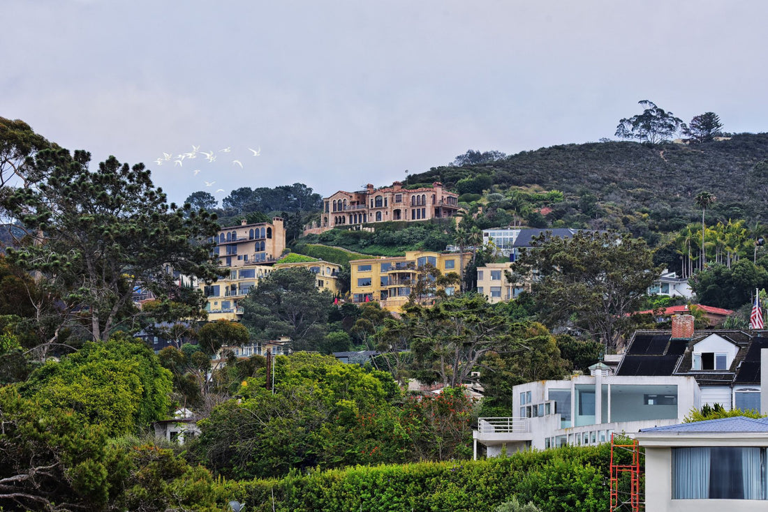 Hillside homes in San Diego, California
