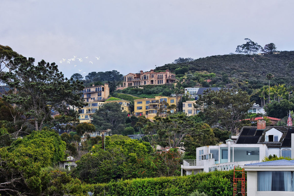 Hillside homes in San Diego, California